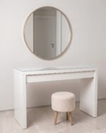 Classic White Vanity with Stool - Image 2