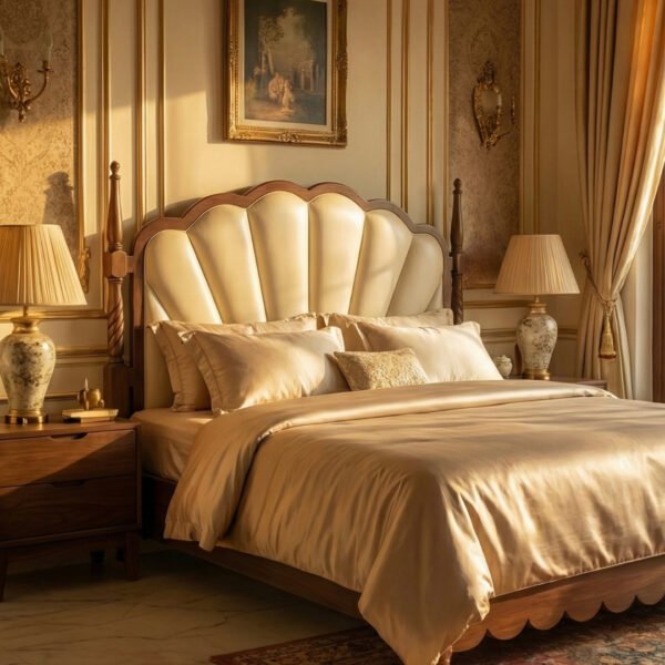 Rumi Solid Wood Bed Set