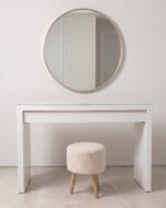 Classic White Vanity with Stool