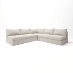 L-SHAPED WHITE SOFA - Image 4