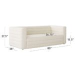 CLOUDY-3 SEATER PUFFY SOFA IN IVORY - Image 7