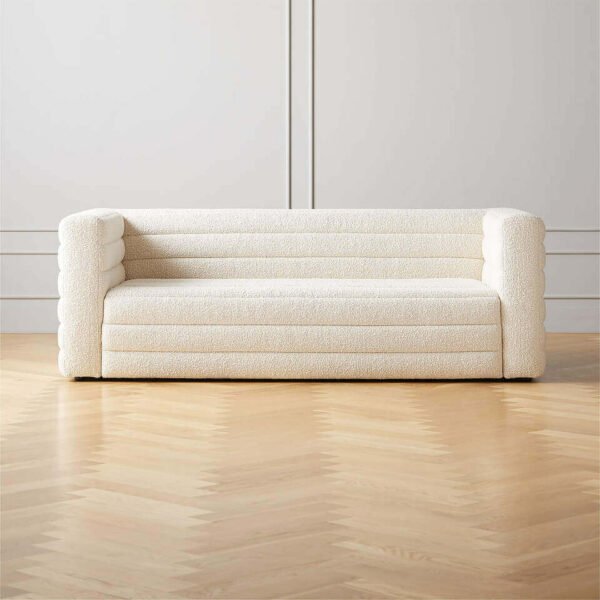 CLOUDY-3 SEATER PUFFY SOFA IN IVORY