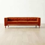ELBA-TUFTED VELVET 3 SEATER SOFA