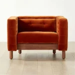 ELBA-TUFTED VELVET SOFA CHAIR