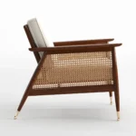 CANED ACCENT CHAIR w/ SHEESHAM FRAME - Image 4