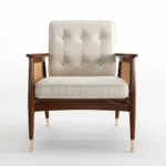 CANED ACCENT CHAIR w/ SHEESHAM FRAME - Image 2