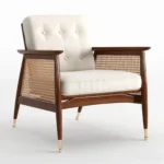 CANED ACCENT CHAIR w/ SHEESHAM FRAME - Image 3