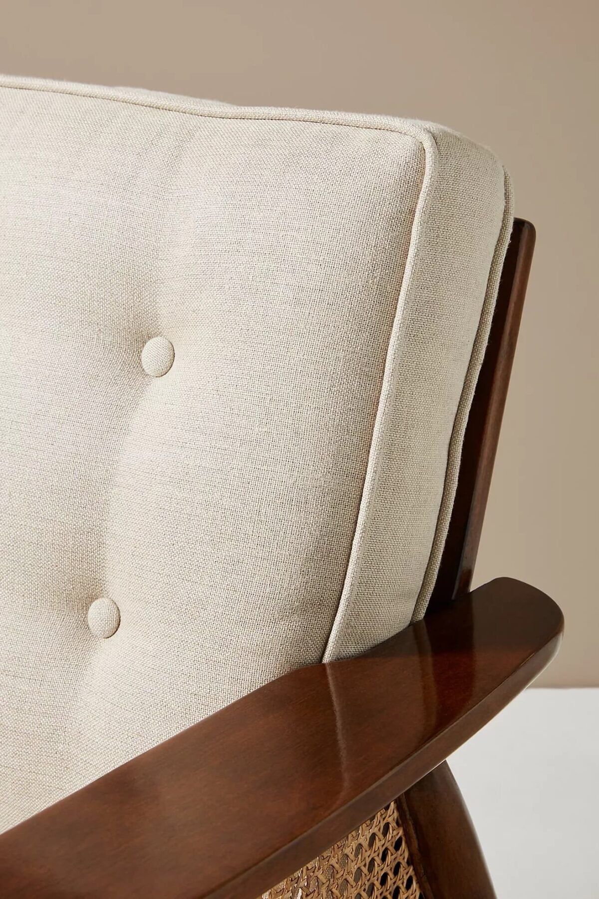 CANED ACCENT CHAIR w/ SHEESHAM FRAME - Image 6