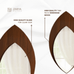 WOODEN DECORATIVE LEAF MIRROR - Image 3