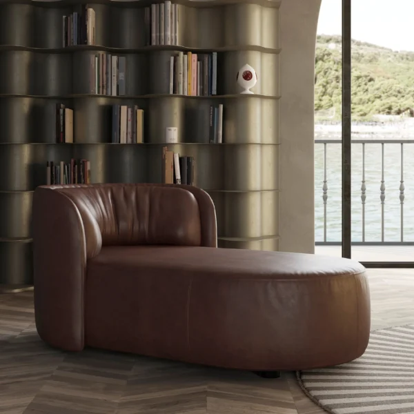 DEEP-LEATHERETTE DAYBED