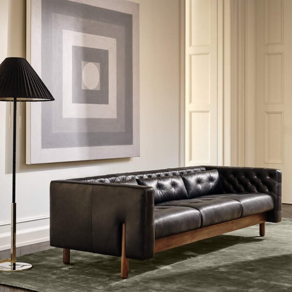 MARCONI-3 SEATER LEATHERETTE SOFA