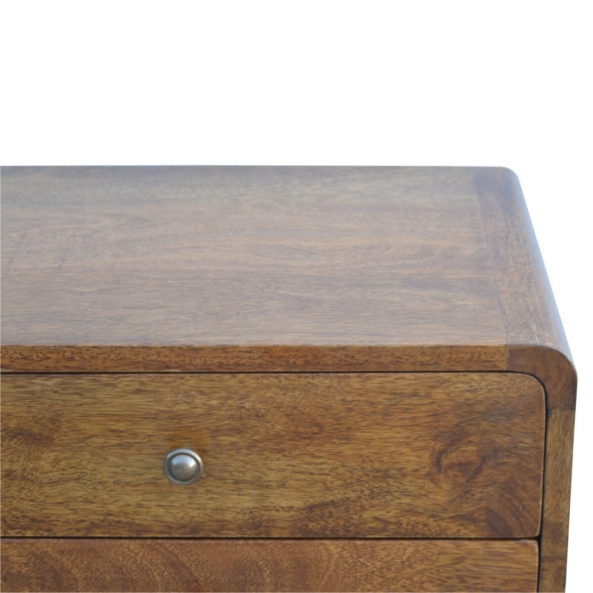 Mid Century Curved Bedside Table - Image 6