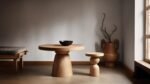 Poplin-Small Solid Wood Side Table - Image 3
