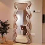 Groovy-Velvet Curved Edge Mirror - Image 3