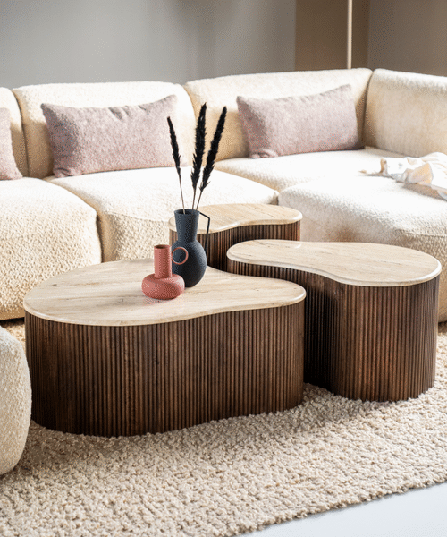 Trio Ripple Coffee Table Set (3 Piece)