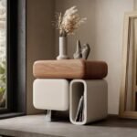 Cove-Side Table w/ Compartments