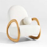 Rollie-White Boucle Rocking Chair - Image 2