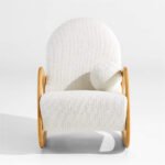 Rollie-White Boucle Rocking Chair - Image 5