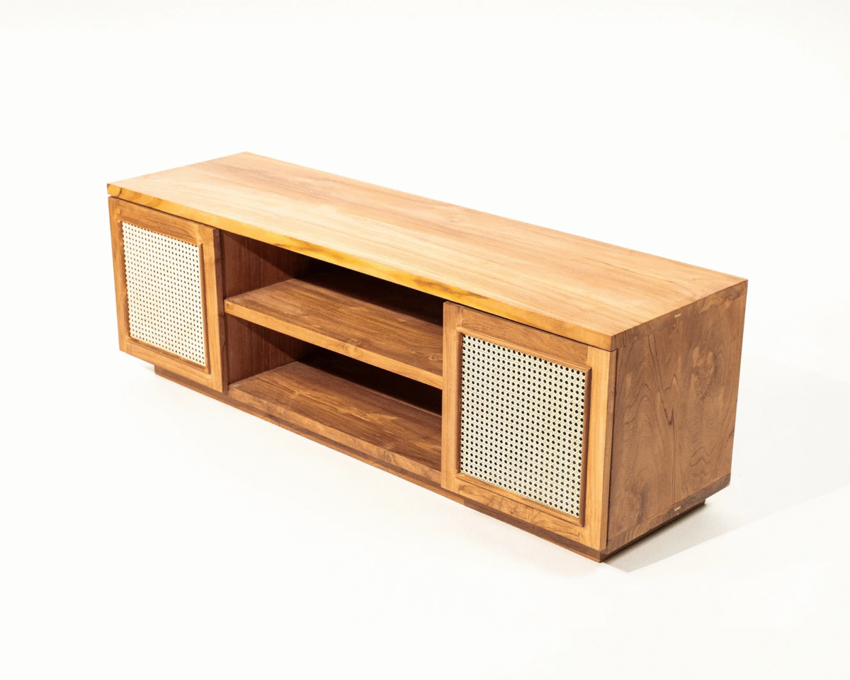 The Elara Rattan Console - Image 1