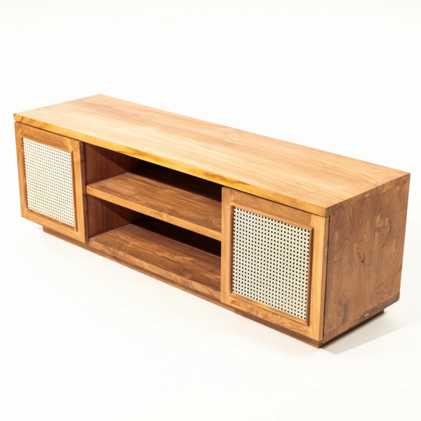 The Elara Rattan Console