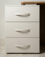 White and Wood Vanity Set - Image 3