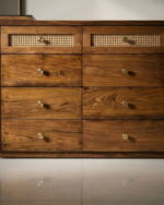 DEVON RATTAN VANITY WITH STOOL - Image 3