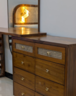 DEVON RATTAN VANITY WITH STOOL - Image 2
