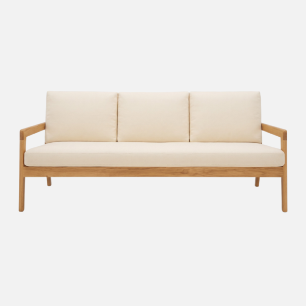 Zen Wood 3-Seater Sofa