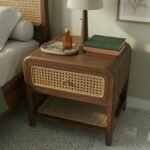 CLASSIC RATTAN BED SIDE TABLE - Image 4
