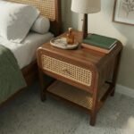 CLASSIC RATTAN BED SIDE TABLE - Image 3