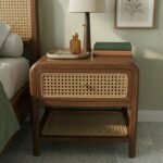CLASSIC RATTAN BED SIDE TABLE