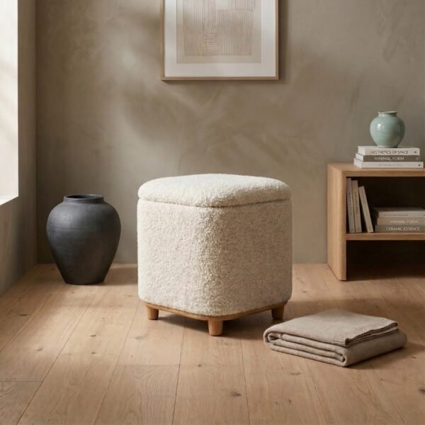 Cloud Boucle Storage Ottoman
