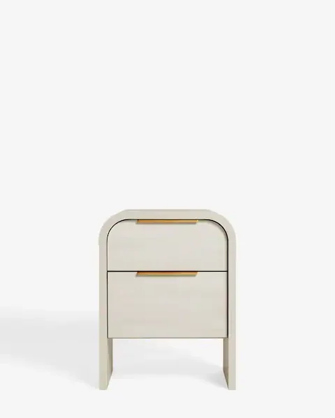 Classic Curved Bedside Table