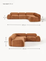 Teddy 4 Seater Boucle Sofa - Image 7