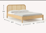 Houten Queen Bed With Side Tables - Image 7